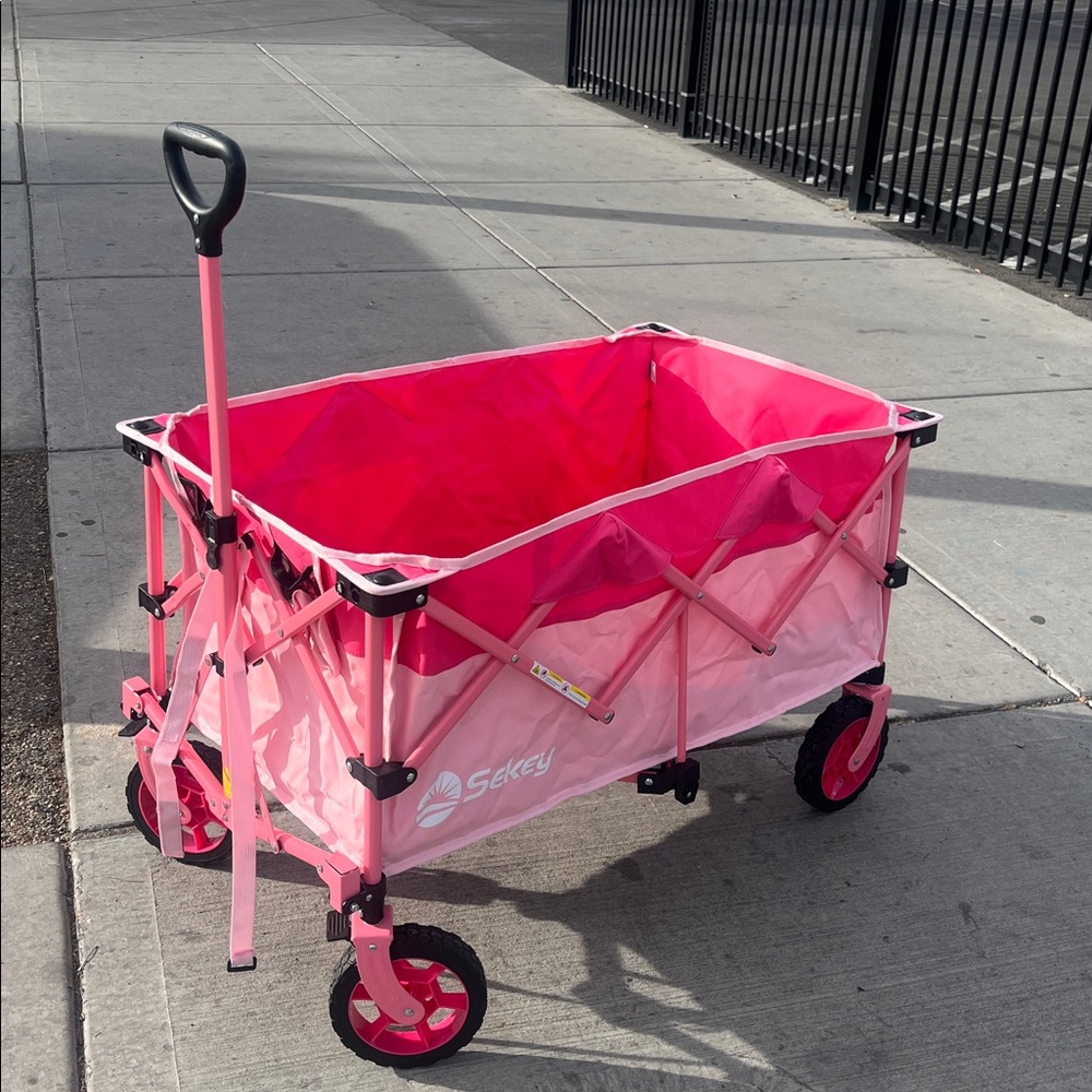 NIB PINK Collapsible Utility Wagon - Picture 9 of 10